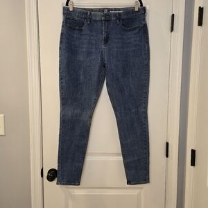 NY&C Size 16 Mid-Rise Super Skinny Jeans Medium Wash